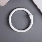 Кольца для творчества (для фотоальбомов) "Белое" набор 6 шт d=3 см - Фото 2