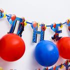 Гирлянда на ленте с воздушными шарами "С Днем Рождения!", длина 215 см, Человек-паук - Фото 2
