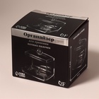 Органайзер для ватных палочек, с крышкой, 9×7×10 см, прозрачный - Фото 7