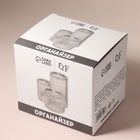 Органайзер для ватных палочек и дисков, с крышкой, 3 секции, 14×14×13 см, прозрачный - Фото 5