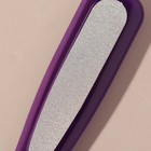 Тёрка для ног, металлическая, с пилкой на ручке, 17 см, цвет МИКС - Фото 4