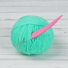 Крючок для вязания, d = 2,5 мм, 14 см, цвет розовый - Фото 1