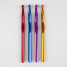 Крючок для вязания, d = 8 мм, 15 см, цвет МИКС - Фото 4