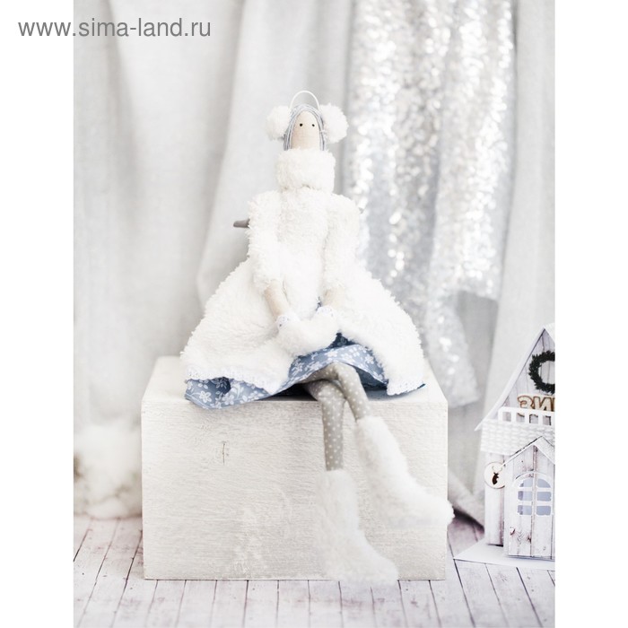 Набор для шитья. Интерьерная кукла «Снежка», 42 см - Фото 1