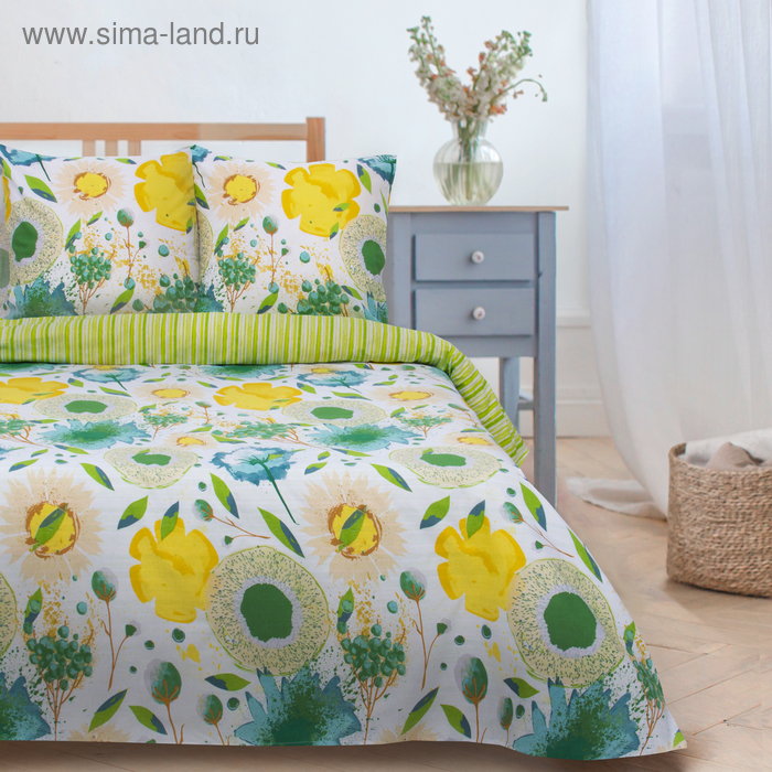 Постельное бельё "Этель" 2 сп Акварельные сны 175*215 см, 200*220 см, 70*70 см -2 шт, поплин 125 г/м2 - Фото 1