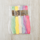 Набор ниток мулине №1, 8 ± 1 м, 6 шт - Фото 2