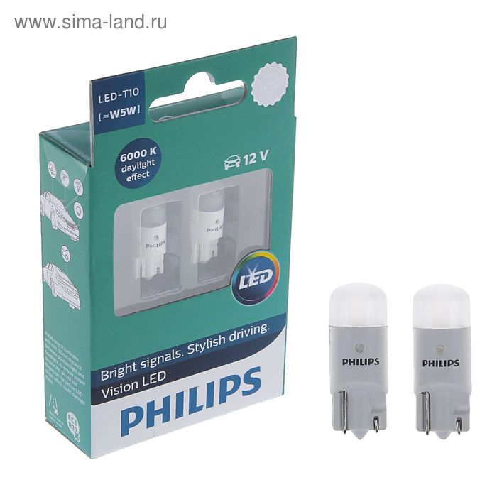 Светодиодные лампы 5w. Philips led t10 w5w 6000k. Лампа w5w диодный Philips. Светодиодные лампочки Philips w5w. Лампа габаритов Philips led Vision w5w.