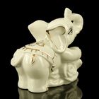 Сувенир керамика "Белый слонёнок с розами" страза 9х4,5х10 см - Фото 3