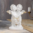 Статуэтка "Пара ангелов с корзиной цветов", золотистая, 25 см - Фото 1