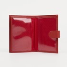 Обложка для автодокументов и паспорта, 5 карманов для карт, цвет красный - Фото 3