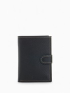 Обложка для документов 3 в 1 TEXTURA на кнопке: для автодокументов, паспорта, купюр, чёрная - Фото 1