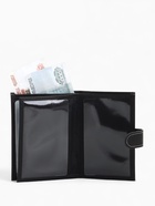 Обложка для документов 3 в 1 TEXTURA на кнопке: для автодокументов, паспорта, купюр, чёрная - Фото 11