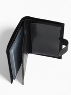 Обложка для документов 3 в 1 TEXTURA на кнопке: для автодокументов, паспорта, купюр, чёрная - Фото 10