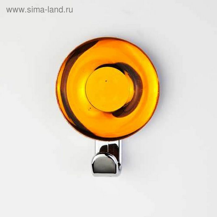 Крючок декоративный «Кольцо» жёлтый - Фото 1
