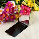 Зеркало складное, 5 × 8,5 см, цвет чёрный - Фото 4