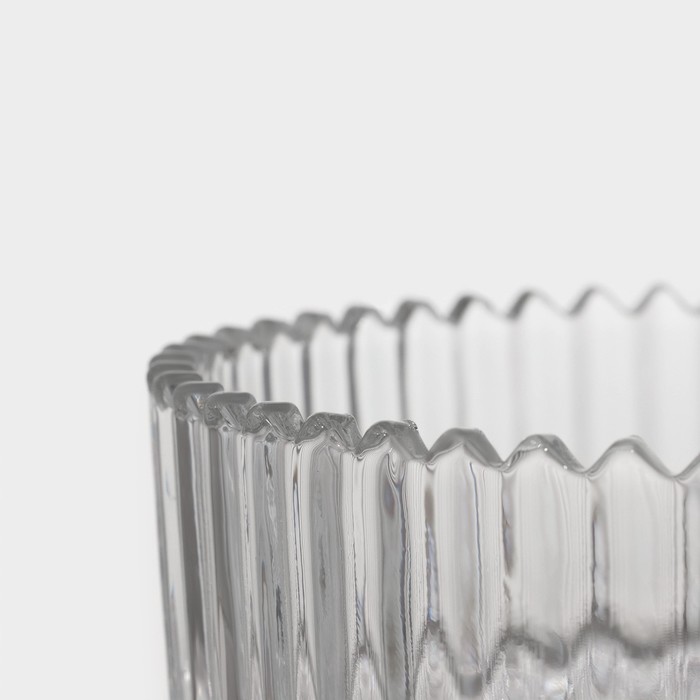 Конфетница стеклянная с крышкой Доляна «Царская», 550 мл, 13,5×15 см - фото 1905427782
