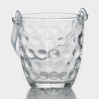 Ведро для льда «Верона», 700 мл, с щипцами, стекло, прозрачное - Фото 5
