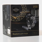 Ведро для льда «Верона», 700 мл, с щипцами, стекло, прозрачное - фото 6924712