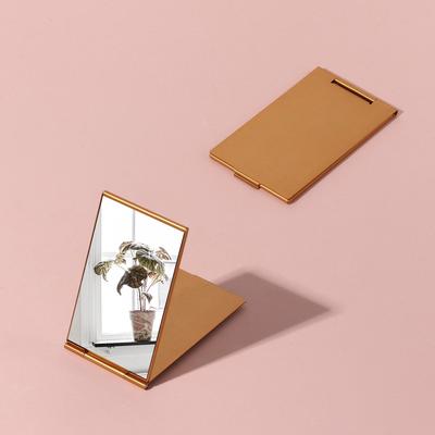 Зеркало складное, 5 × 8,5 см, цвет золотистый