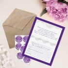 Приглашение в крафтовом конверте "Резные узоры" - Фото 2