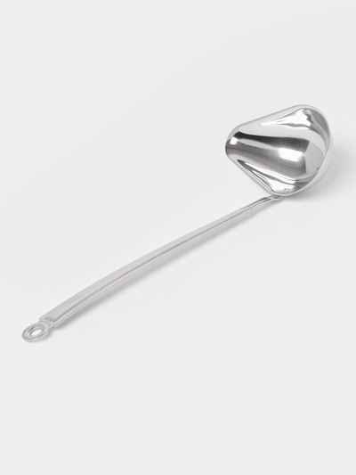 Ложка для соуса «Поварская. Профи», 75 мл, ручка 23 см, толщина 1.2 мм, цельнотянутая ручка. нержавеющая сталь, серебристая