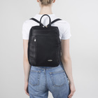 Рюкзак-сумка, отдел на молнии, 2 наружных кармана, цвет чёрный - Фото 2