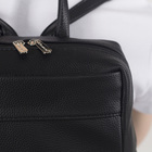 Рюкзак-сумка, отдел на молнии, 2 наружных кармана, цвет чёрный - Фото 3