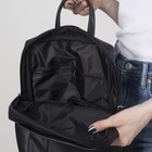 Рюкзак-сумка, отдел на молнии, 2 наружных кармана, цвет чёрный - Фото 5