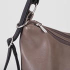 Сумка-рюкзак, 2 отдела на молнии, наружный карман, цвет коричневый/чёрный - Фото 4
