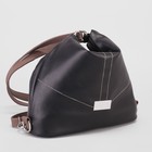 Сумка-рюкзак, 2 отдела на молнии, наружный карман, цвет чёрный/кофе - Фото 6