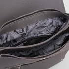Сумка-рюкзак женская, 2 отдела на молнии, наружный карман, цвет серый - Фото 5