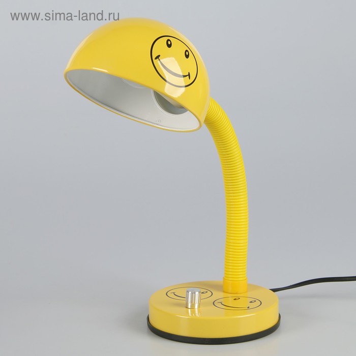 Лампа настольная "Смайлик" 1x25W Е27 желтый 12х12х41 см - Фото 1