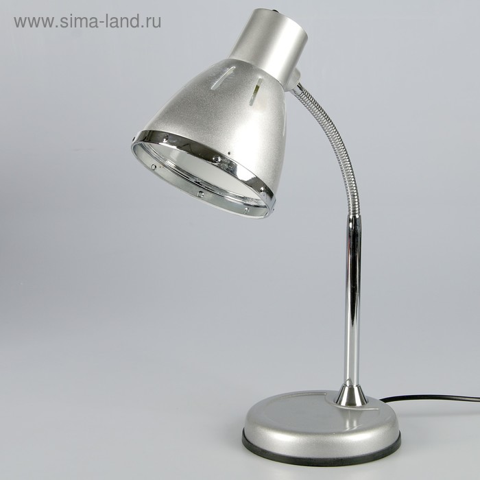 Лампа настольная "Крона" 1x40W E27 серебро - Фото 1