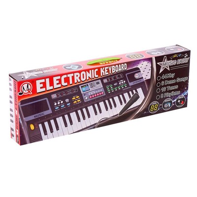 Синтезатор «Модная музыка», с микрофоном, 44 клавиши