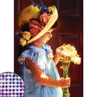 Алмазная мозаика с частичным заполнением на холсте «Девочка», 15×21 см - Фото 2