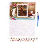 Роспись по холсту «Женщина в красном» по номерам с красками по 3 мл+ кисти+крепёж, 30×40 см - Фото 2