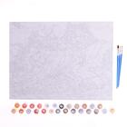 Роспись по холсту «Девушка с волком»по номерам с красками по3 мл+ кисти+крепёж, 30×40 см - Фото 3