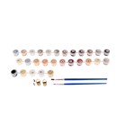 Роспись по холсту «Девушка с волком»по номерам с красками по3 мл+ кисти+крепёж, 30×40 см - Фото 4