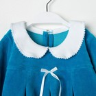 Платье для девочки " Платья для малышек", рост 74 см,  цвет яркая бирюза ДПД019600_М - Фото 2