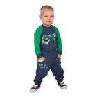 Джемпер для мальчика " Крокодилы", рост 98 см,  цвет синий/зеленый ЮДД050858_М - Фото 4