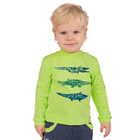 Лонгслив для мальчика «Крокодилы», рост 80 см, цвет салатовый - Фото 4
