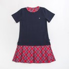 Платье для девочки " Прогулка по Лондону", рост 122 см,  цвет темно-синий/красный ДПК463258   275440 - Фото 2