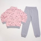 Комплект для девочки (Куртка, Брюки), рост 104 см, цвет светло-розовый CWK 9670 (160) - Фото 2