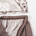 Пижама женская (футболка, брюки) Роскошь-2 цвет шоколад, р-р 48 - Фото 5