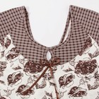 Пижама женская (футболка, брюки) Роскошь-2 цвет шоколад, р-р 50 - Фото 3
