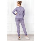 Пижама женская (джемпер, брюки) Зайчик-2 цвет лиловый, р-р 42 - Фото 2