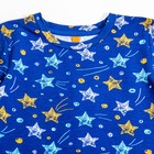 Платье детское, рост 110/116 см, цвет синий, принт звезды - Фото 3