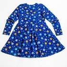 Платье детское, рост 110/116 см, цвет синий, принт звезды - Фото 5