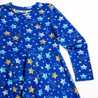 Платье детское, рост 134/140 см, цвет синий, принт звезды 883- AZ - Фото 3