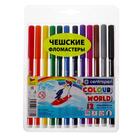 Фломастеры 12 цветов, Centropen Colour World 7550/12 ТП, в блистере, линия 2.0 мм - Фото 1